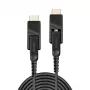 Cavo Fibre Optic Hybrid Micro-HDMI 18G Lindy 100 m con connettori HDMI e DVI rimovibili