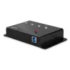 Hub USB 3.0 4 porte in metallo Lindy
