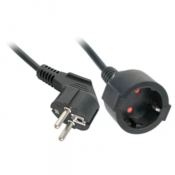 Prolunga elettrica Lindy 30244 3 m 2 uscite AC per interni nero