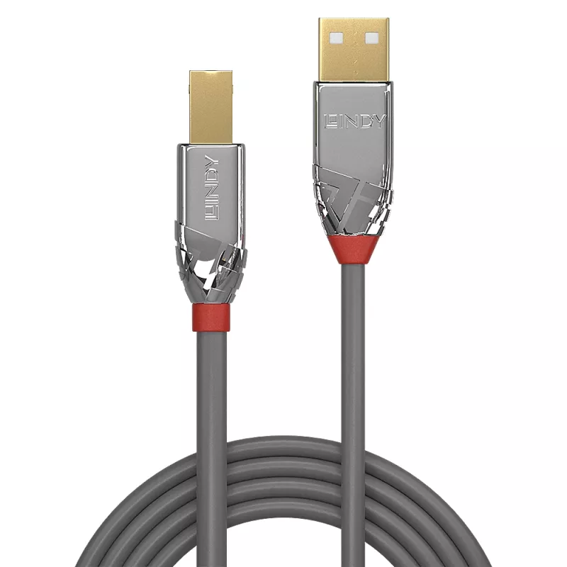 Lindy cavo USB 2.0 Type-A a B 7,5 m, Cromo Line