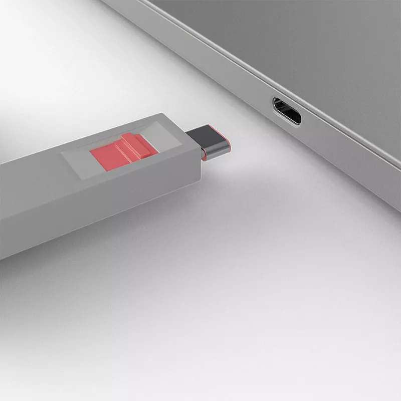 Set di chiavi port blocker USB Type-C Lindy, confezione da 4, rosa