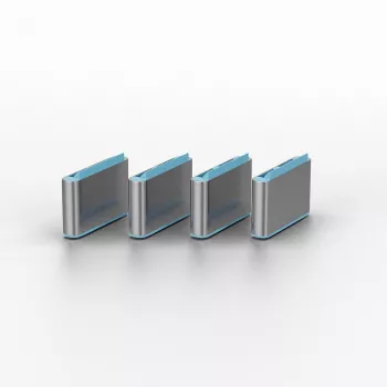 Port blocker Lindy USB Type-C port blocker senza chiave confezione da 10 blu
