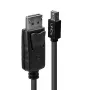 Lindy 2 m Mini DisplayPort maschio a DisplayPort maschio, nero, 2 m, Mini DisplayPort, DisplayPort, maschio, maschio, 2560 x 1600 pixel
