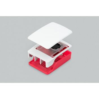 Case Raspberry Pi 5, rosso/bianco, con ventola (SC1159)