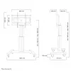 Carrello per TV Neomounts PLASMA-M2500SILVER 42-100