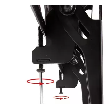 Supporto a soffitto B-Tech BT8426/B telescopico universale per schermo piatto con funzione di inclinazione