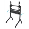 B-Tech BT8545/B carrello per TV, 55–86 pollici, VESA 900x600, max 100 kg, con ripiano, nero