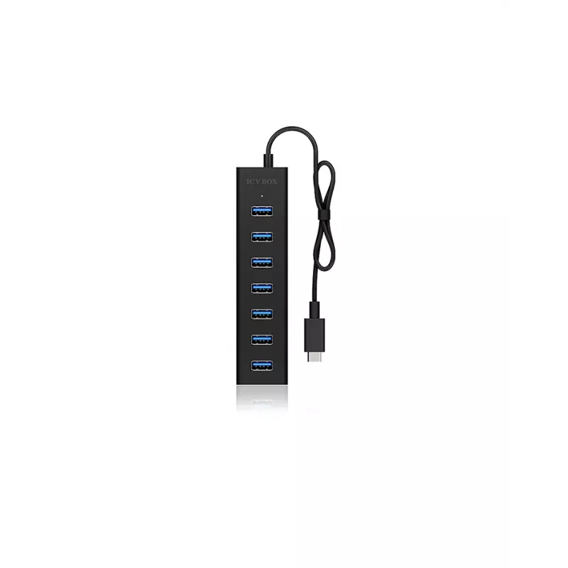 ICY BOX IB-HUB1700-C3 USB 3.2 Gen 1 (3.1 Gen 1) Type-C 5000 Mbit/s nero