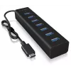 ICY BOX IB-HUB1700-C3 USB 3.2 Gen 1 (3.1 Gen 1) Type-C 5000 Mbit/s nero