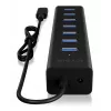 ICY BOX IB-HUB1700-C3 USB 3.2 Gen 1 (3.1 Gen 1) Type-C 5000 Mbit/s nero