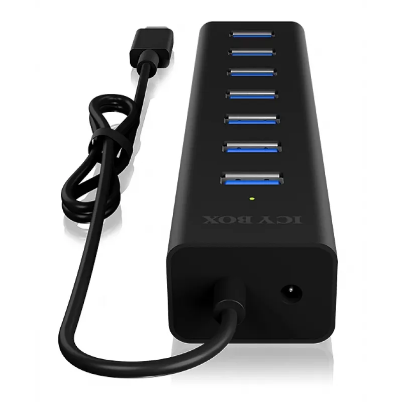 ICY BOX IB-HUB1700-C3 USB 3.2 Gen 1 (3.1 Gen 1) Type-C 5000 Mbit/s nero