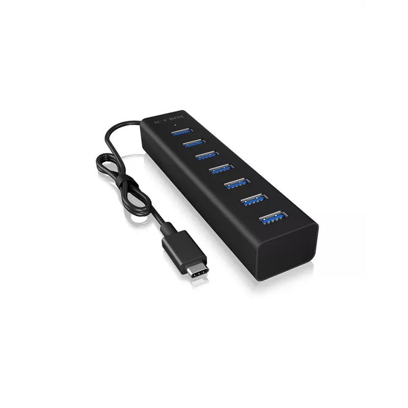 ICY BOX IB-HUB1700-C3 USB 3.2 Gen 1 (3.1 Gen 1) Type-C 5000 Mbit/s nero