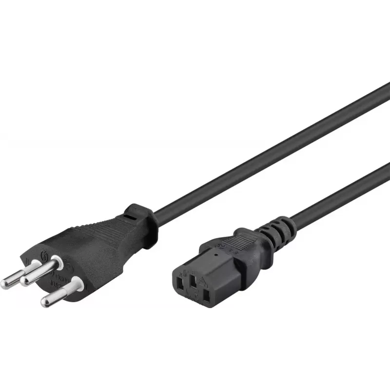 Cavo di alimentazione Goobay 93617 nero 2 m SEV 1011 IEC C13