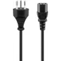 Cavo di alimentazione Goobay 93617 nero 2 m SEV 1011 IEC C13