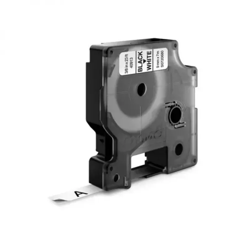 DYMO Authentic etichette D1 | rotolo 9mm x 7m | stampa nera su bianco | etichette autoadesive per etichettatrici LabelManager | 10 pezzi