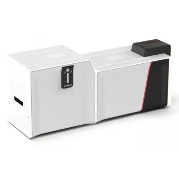 Stampante per tessere in plastica Evolis Primacy 2 — sublimazione a colori/trasferimento termico a resina, 300 x 1200 DPI, alimentazione 100 fogli, Fast Ethernet