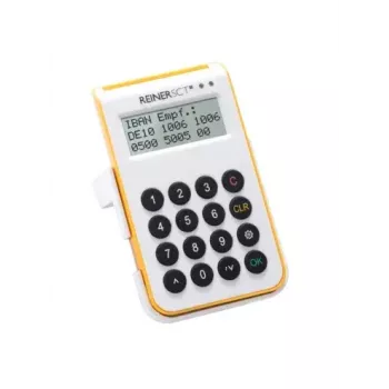 Lettore di smart card Reiner SCT cyberJack one USB bianco giallo