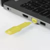 Lindy 47899 chiave per blocco porta RJ45, giallo