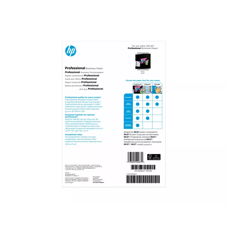 HP Professional Business Paper opaco 180 g/m² A4 (210 x 297 mm) 150 fogli