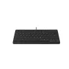 Cherry Active Key AK-4100-U-B/GE Mini tastiera, USB, nero, layout tedesco