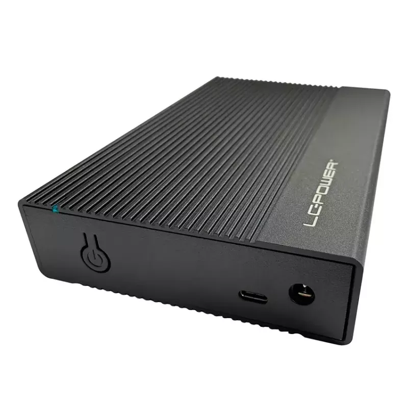 LC-Power LC-25U3-C box esterno SATA HDD da 2,5 pollici, USB-C 3.2 Gen 2x1 10 Gb/s, SATA 6 Gb/s, nero