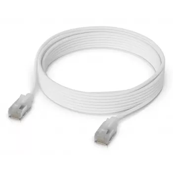 Cavo patch di rete UBIQUITI UACC-CABLE-PATCH-EL-C6A-5M-W Cat6a 5 m RJ-45 bianco traslucido
