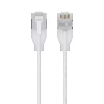Cavo di rete Ubiquiti UACC-Cable-Patch-EL-C6A-2M-W RJ-45 Cat6a 2m bianco trasparente