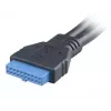 Cavo USB 2 x USB A Akasa AK-CBUB09-15BK nero