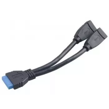 Cavo USB 2 x USB A Akasa AK-CBUB09-15BK nero
