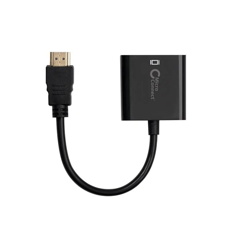 Microconnect HDMVGA2B adattatore cavo video 0,15 m VGA (D-Sub) HDMI Type-A (standard) nero