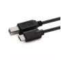 MicroConnect USB3.1C2B3 cavo da USB-C a USB 2.0 tipo B, maschio-maschio, 3 m, nero