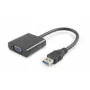 Microconnect USB3.0VGA adattatore grafico USB 1920 x 1080 pixel nero