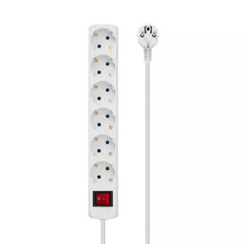 Microconnect GRU0065W ciabatta di alimentazione 5 m 6 prese AC per interni bianca