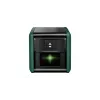 Livella laser Bosch Quigo Green con treppiede 1,1 m — set laser a croce compatto
