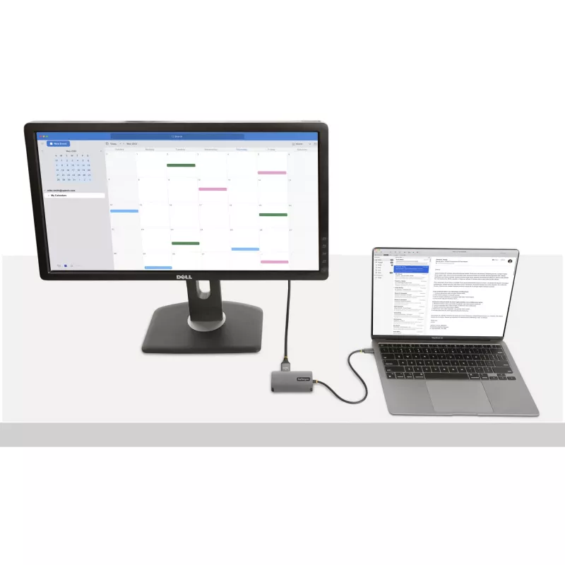 Adattatore video USB-C StarTech.com, adattatore USB-C a HDMI DVI VGA, fino a 4K 60Hz, alluminio, adattatore video multiporta, compatibile Thunderbolt 3/4, adattatore da viaggio USB Type-C