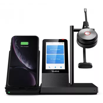 Yealink WH66 Mono UC-DECT cuffia wireless, senza fili, ufficio/call center, 20 - 20000 Hz, 80 g, cuffia, nero
