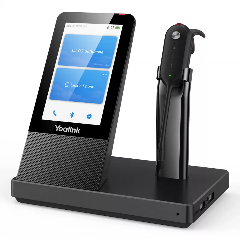 Yealink WH67 UC cuffia, wireless, ufficio/call center, 20 - 14000 Hz, 19 g, cuffia, nero