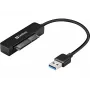 Adattatore USB 3.0-SATA Sandberg, nero, 5 Gbit/s, 20 g, 77 mm, 18 mm, 193 mm