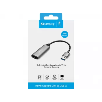 Adattatore di acquisizione HDMI-USB-A Sandberg
