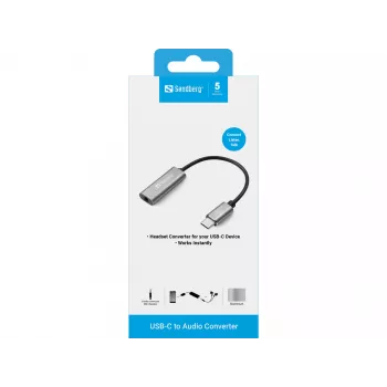 Adattatore audio Sandberg USB-C 136-27