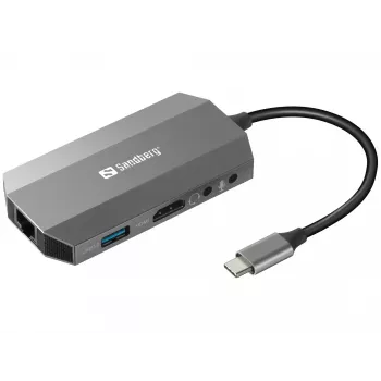 Dock USB-C Sandberg 6in1 Travel Dock