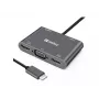 Dock USB-C Sandberg 2xHDMI+1xVGA+USB+PD