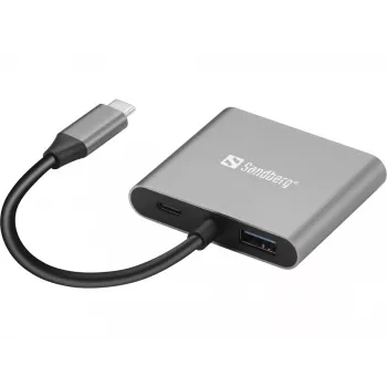 Dock USB-C Sandberg 2xHDMI+USB+PD risoluzione massima 3840x2160