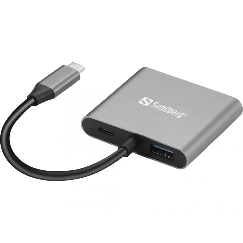 Dock USB-C Sandberg 2xHDMI+USB+PD risoluzione massima 3840x2160