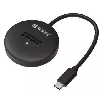 Dock USB 3.2 Sandberg per SSD M.2+NVMe 4 TB nero