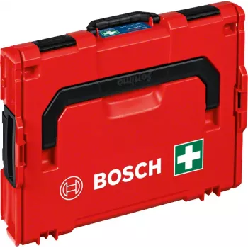 Kit di pronto soccorso Bosch 1600A02X2R — set conforme DIN in L-BOXX 102, rosso