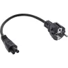 Cavo di alimentazione InLine tipo F tedesco / connettore per notebook 