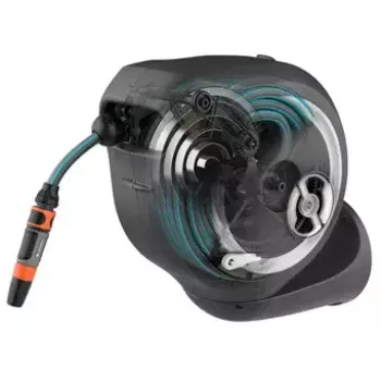 Avvolgitubo da parete Gardena RollUp Automatic nero grigio