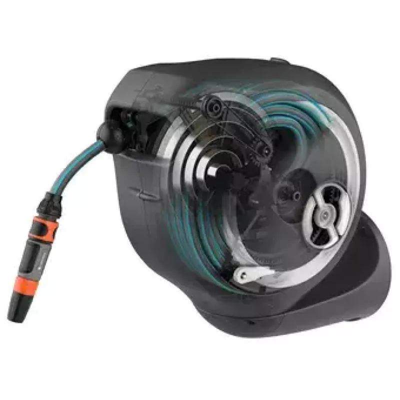 Avvolgitubo da parete Gardena RollUp Automatic nero grigio