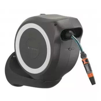 Avvolgitubo da parete Gardena RollUp Automatic nero grigio